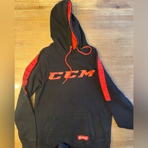 Men’s small CCM HOCKEY Hoodie size small black/red